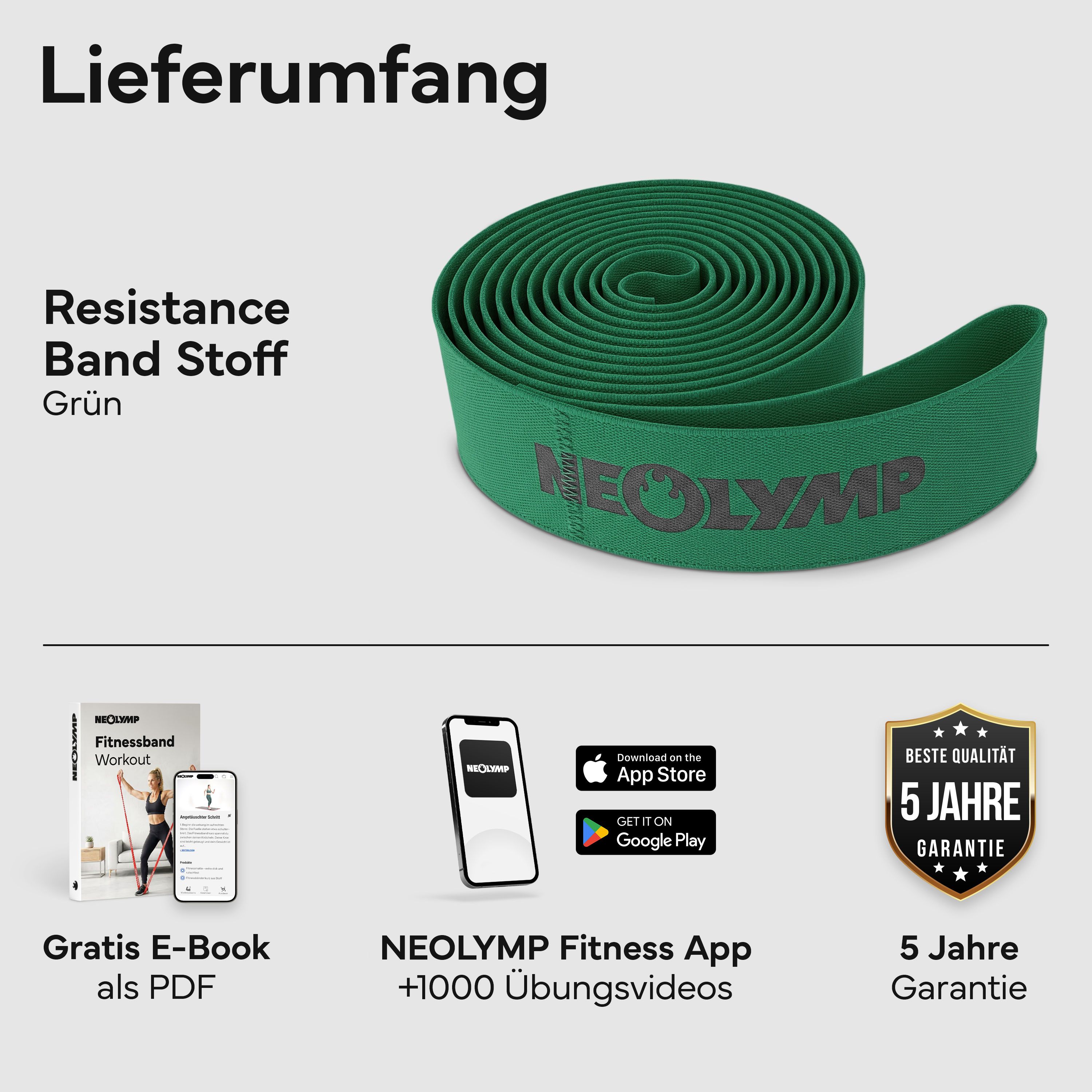 NEOLYMP Fitnessband auf Stoff