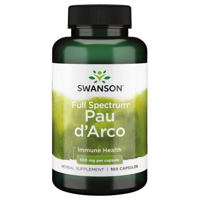 Swanson Pau D'Arco 500 mg 100 Pc