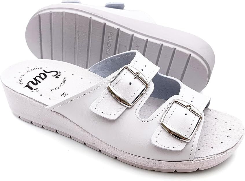 Sanì Ciabatte Donna con Doppia Fascia Regolabile