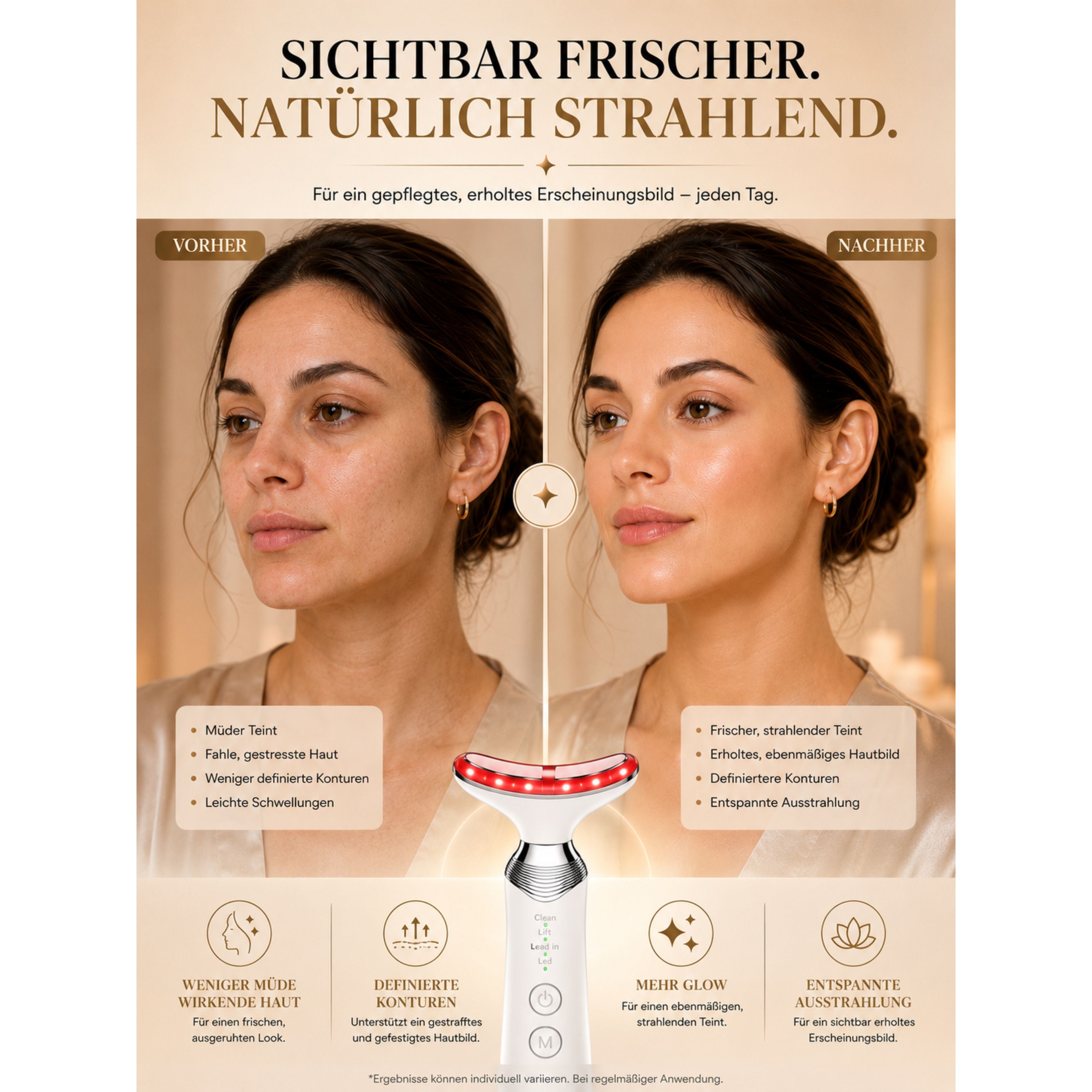 Lalano’S Cosmetics Gesichtsmassagegerät ÉLEVIA Face & Neck Sculptor