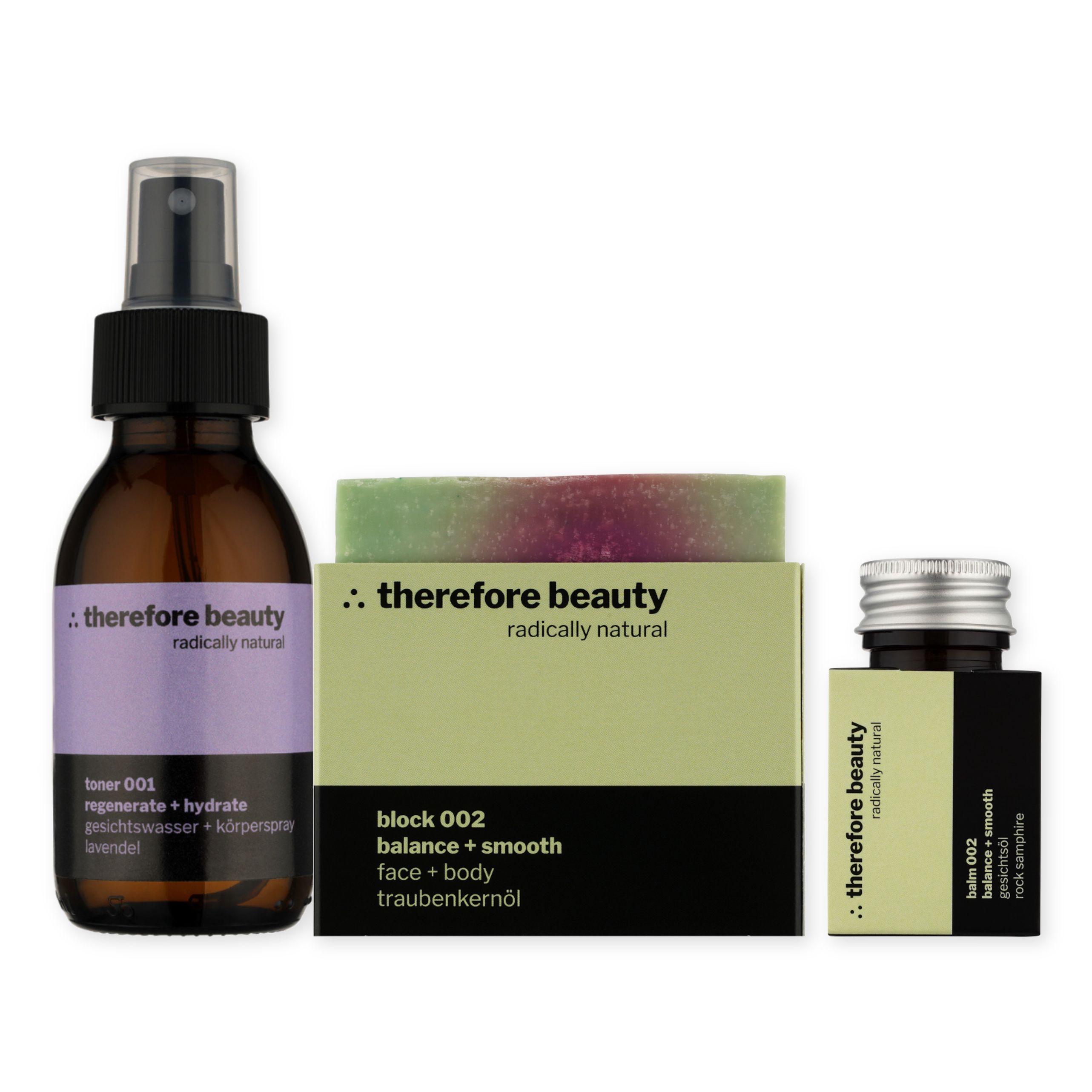 therefore beauty Hautruhe 002 Routine Set für reife Haut 230 ml