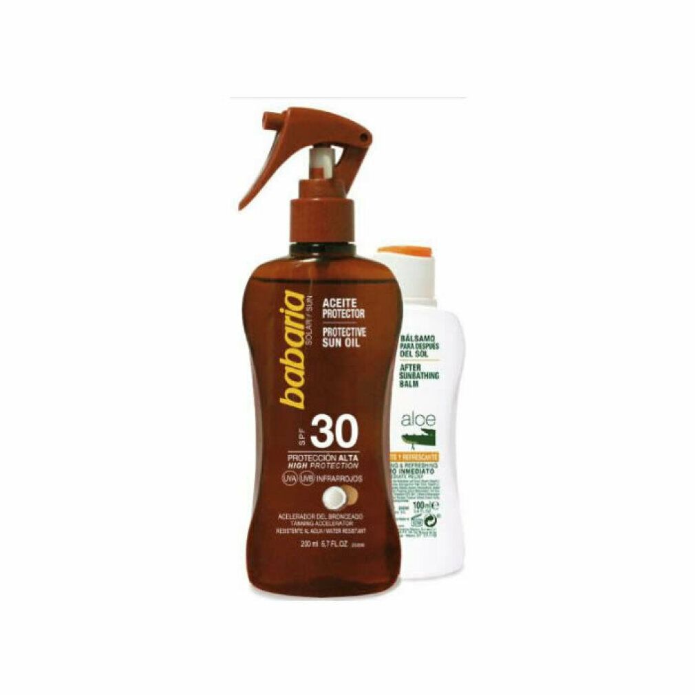 Babaria Sun Protective Oil Spf30 Spray Set 2 Artikel 300 ml