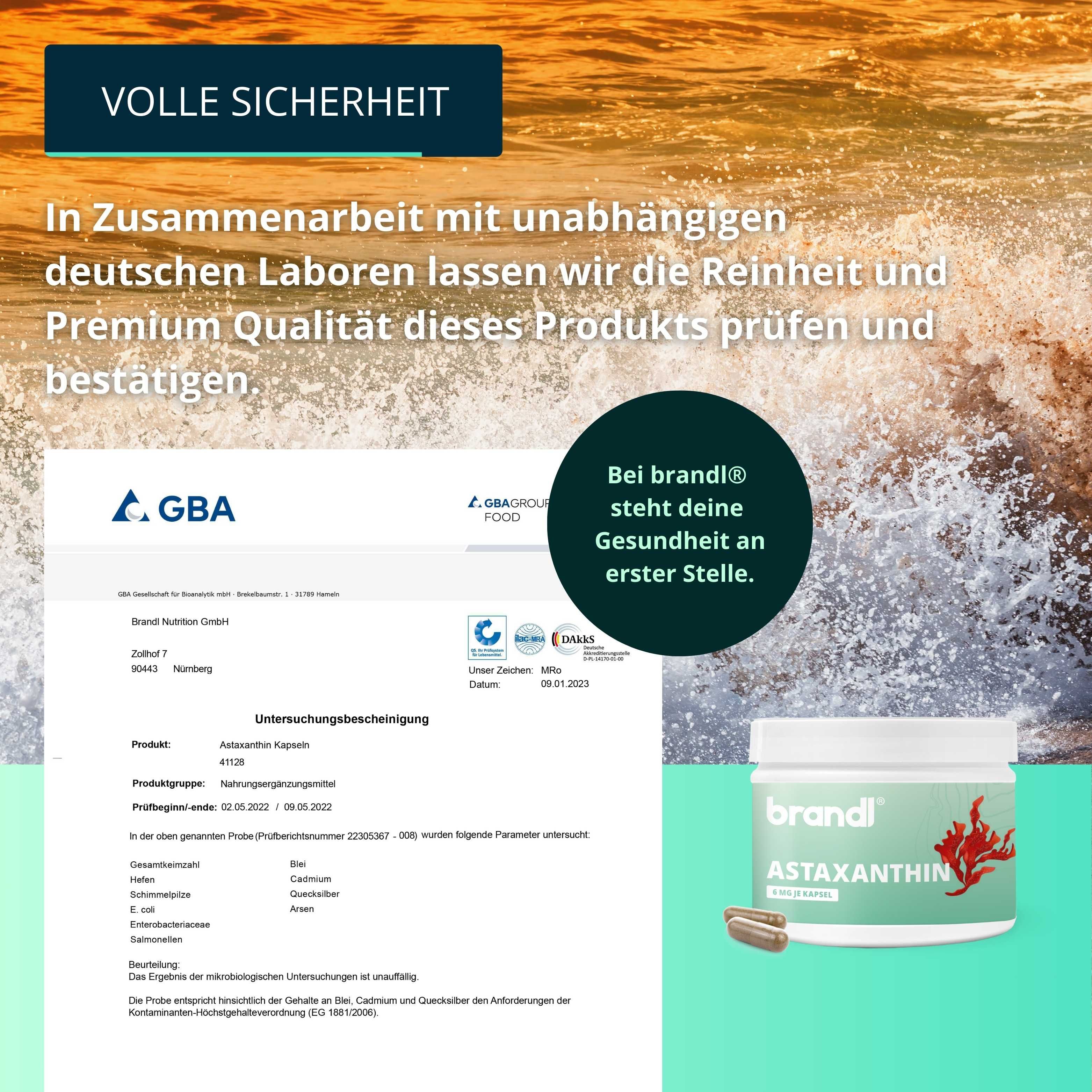 brandl® Astaxanthin mit Antioxidantien