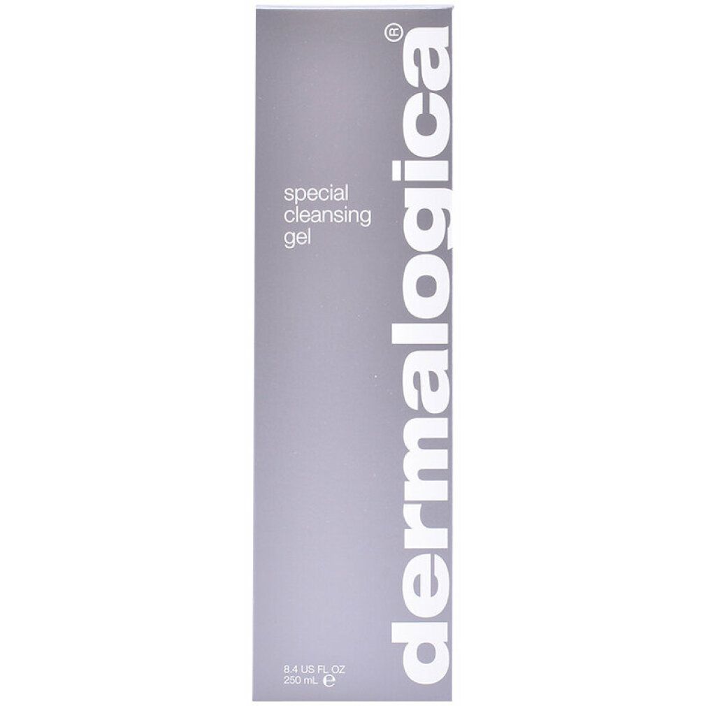 Graue Verpackung. Aufschrift: Dermalogica, Special Cleansing Gel. Inhalt: 250 ml.