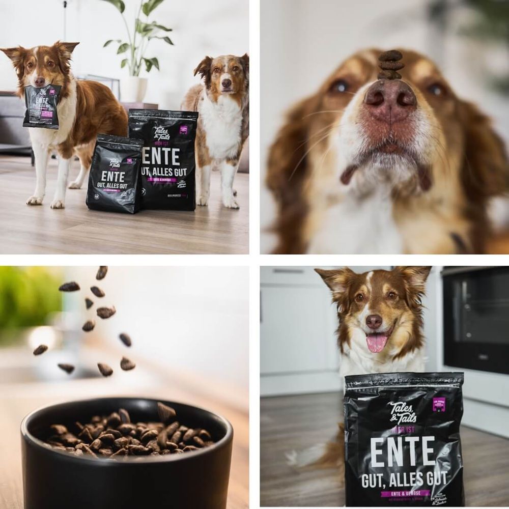 Tales & Tails Hier ist Ente gut, alles gut - Softes Trockenfutter mit Ente
