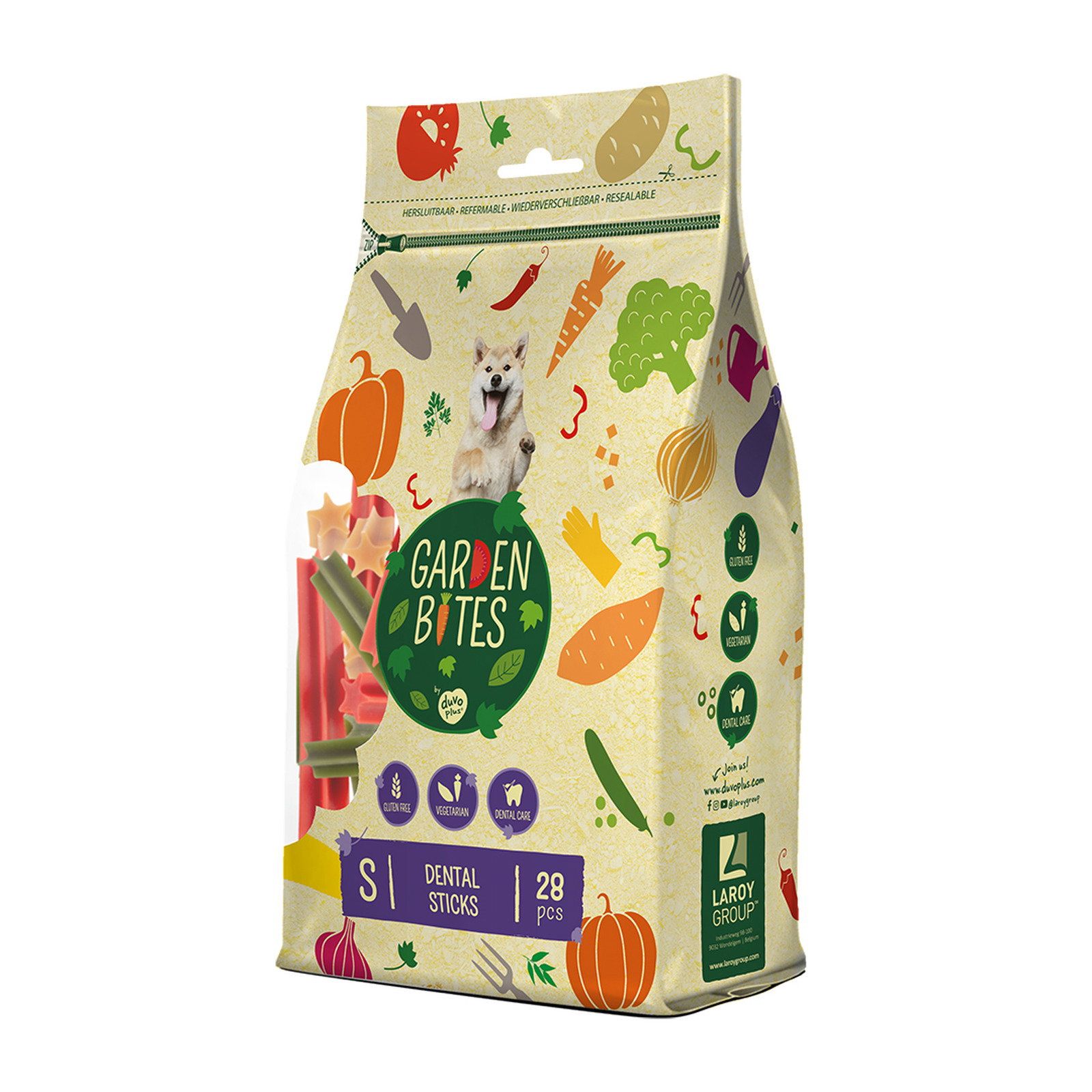 Garden Bites - Dental Sticks - vegetarischer Kausnack für Hunde