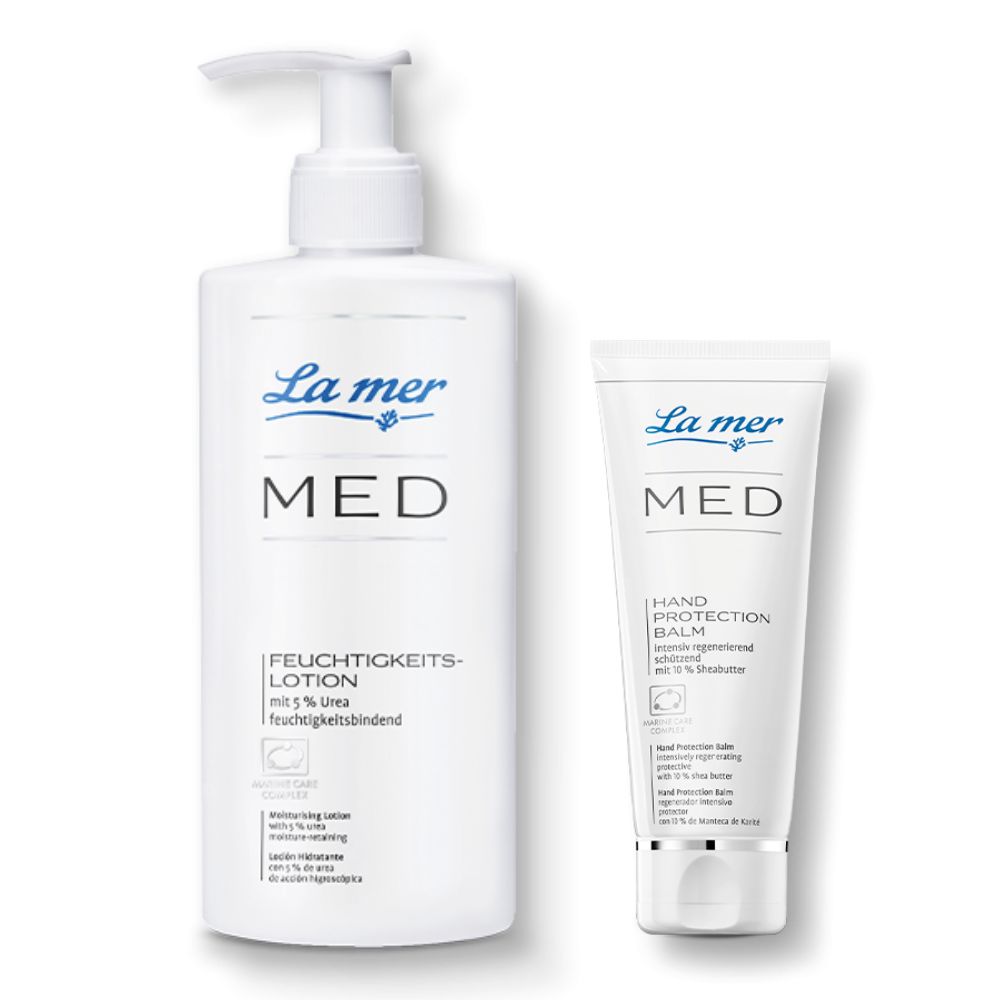 La mer MED Sparset Feuchtigkeitslotion + Hand Protection Balm