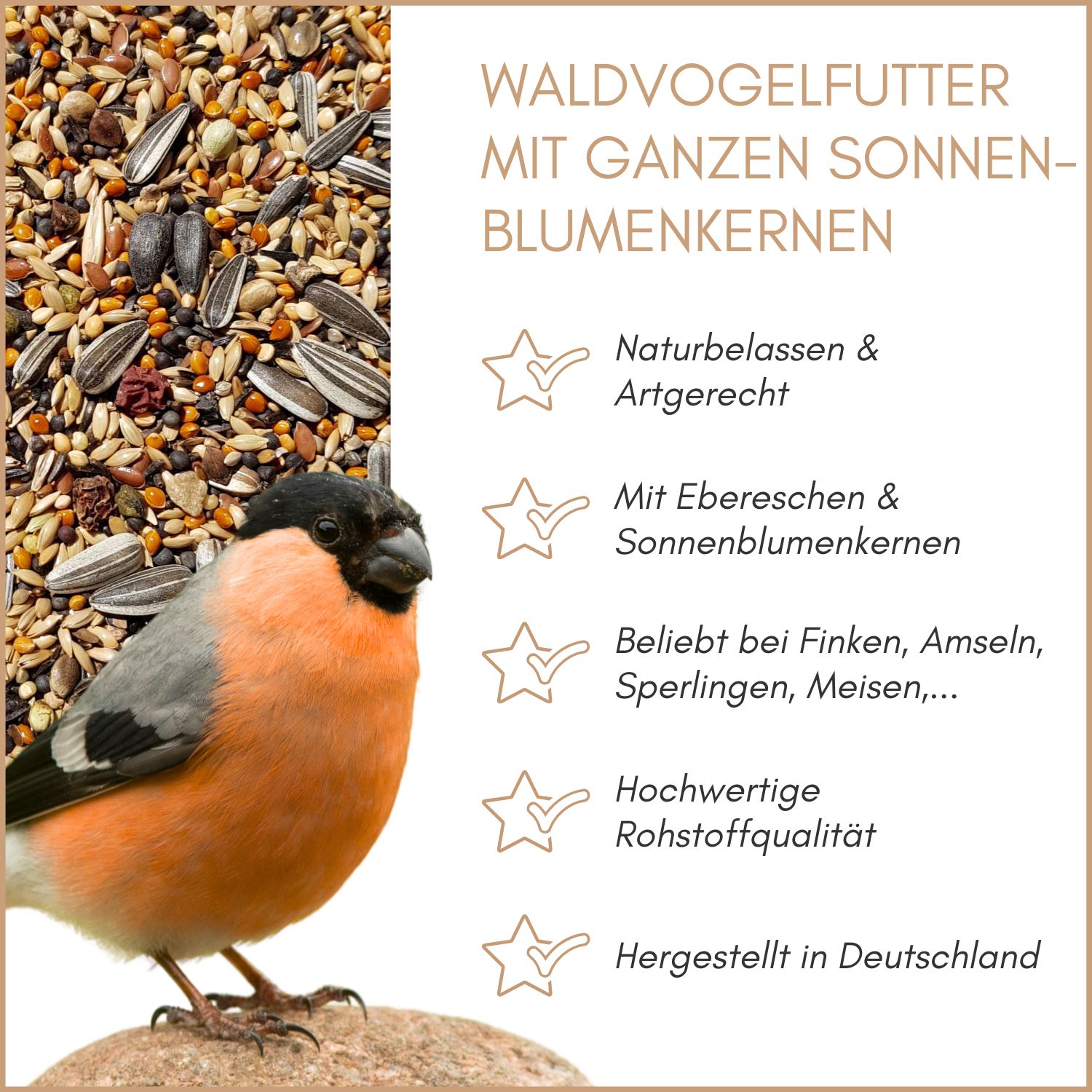 Supravit Waldvogelfutter mit Sonnenblumenkerne