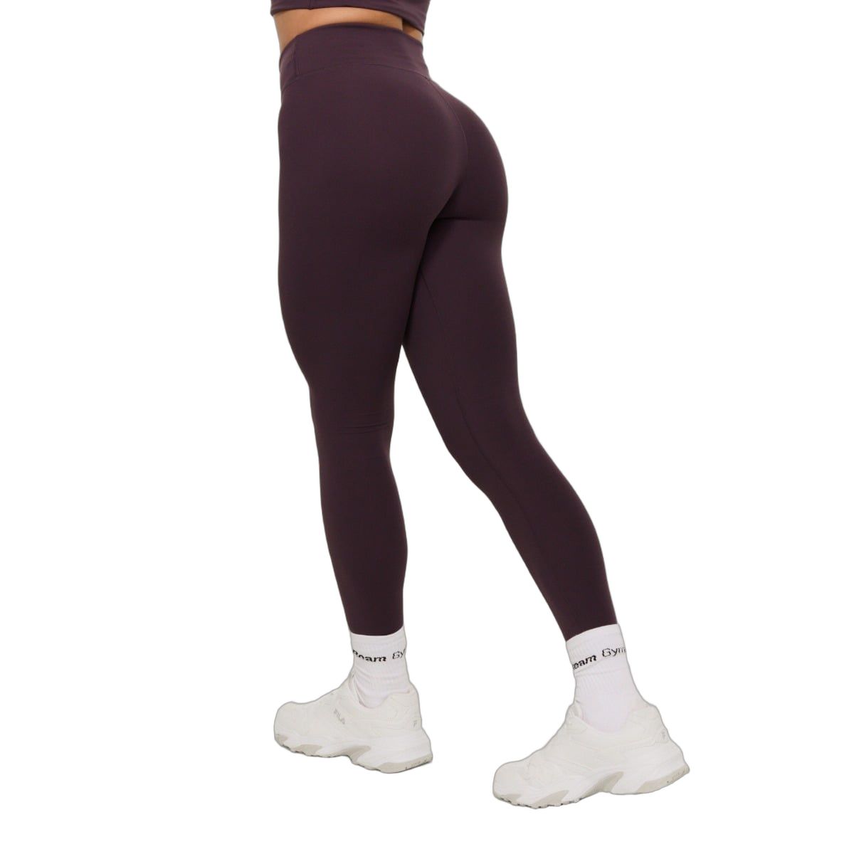 GymBeam Leggings Damen mit hoher Taille und verstärktem Bund Beat Berrywood 1 St