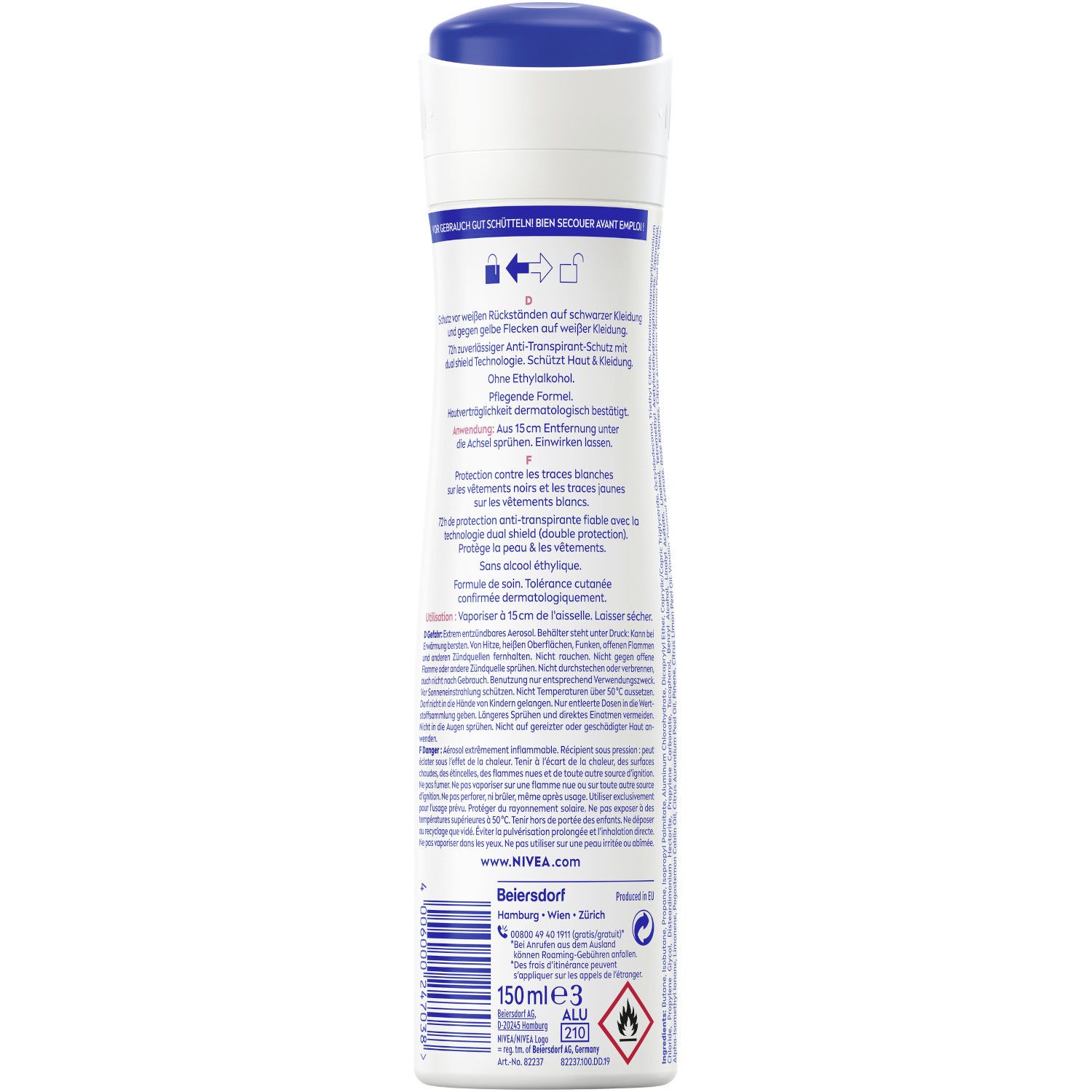 NIVEA Black & White Invisible Clear Deo Spray