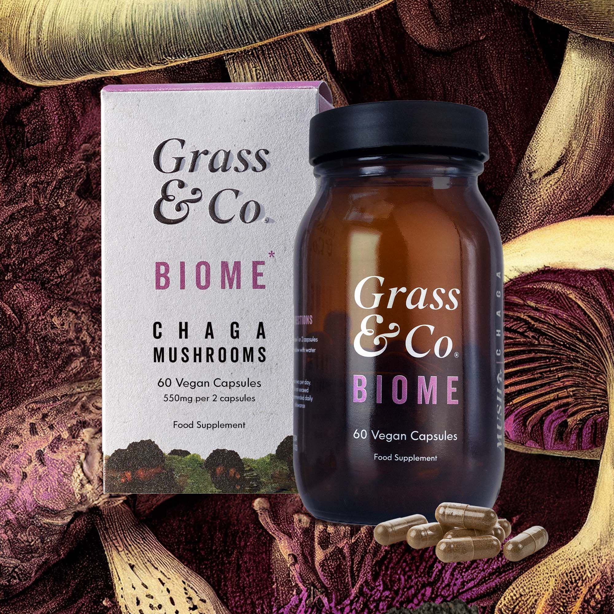 Grass & Co. BIOME Chaga-Vitalpilz-kapseln