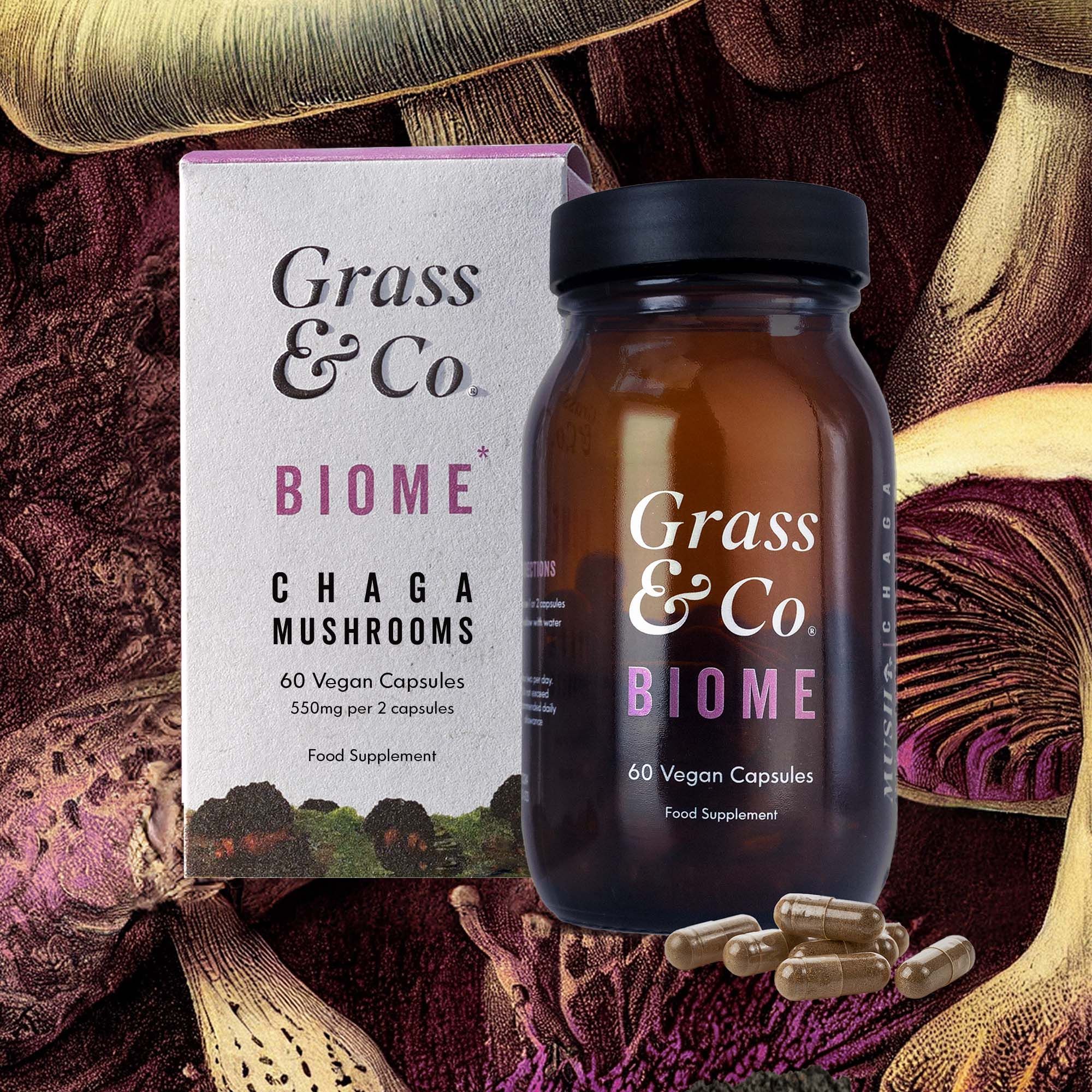 Grass & Co. Biome Chaga-Vitalpilz-kapseln 60 St