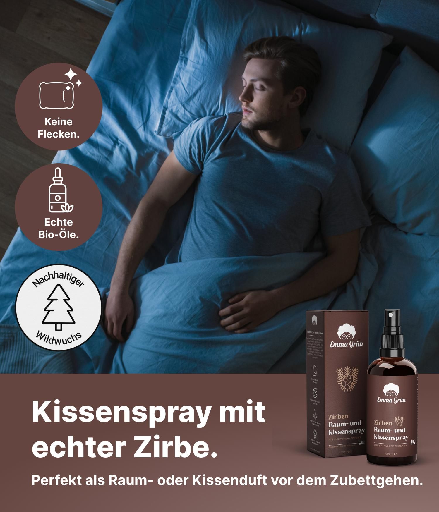 Emma Grün® Zirbe Raumspray & Kissenspray