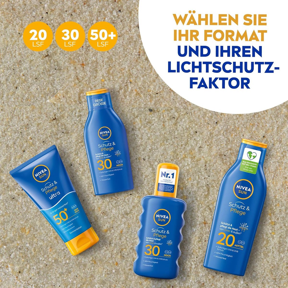 NIVEA SUN Schutz & Pflege Ultra Sonnenlotion LSF 50+ Ultra