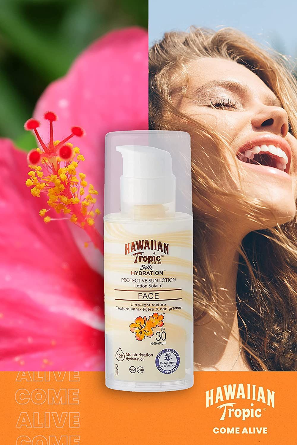 Hawaiian Tropic Silk Hydration Sun Lotion Air Soft Face Sonnencreme LSF 30
