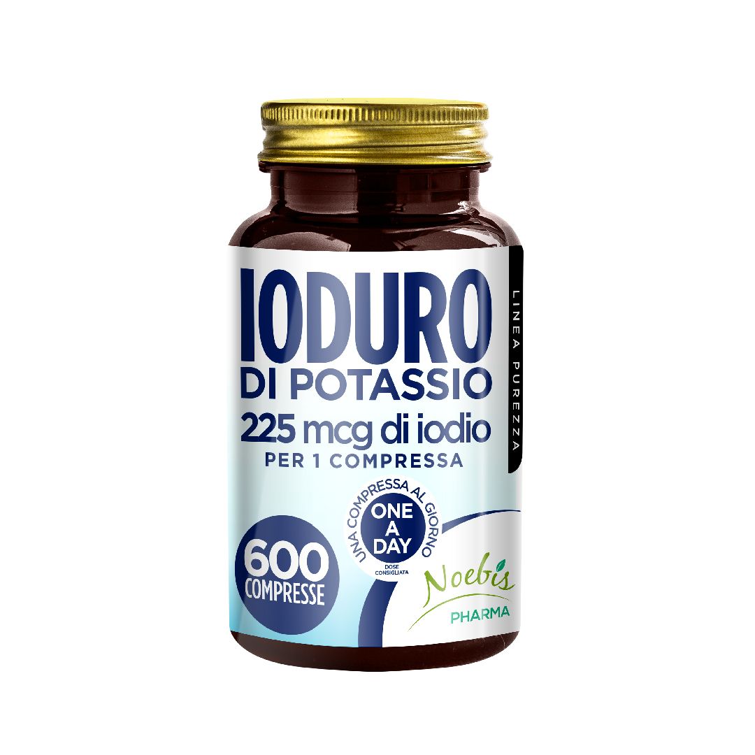 Noebis Pharma Iodio – 225 µg da Ioduro di Potassio – 600 Compresse – 1 al Giorno