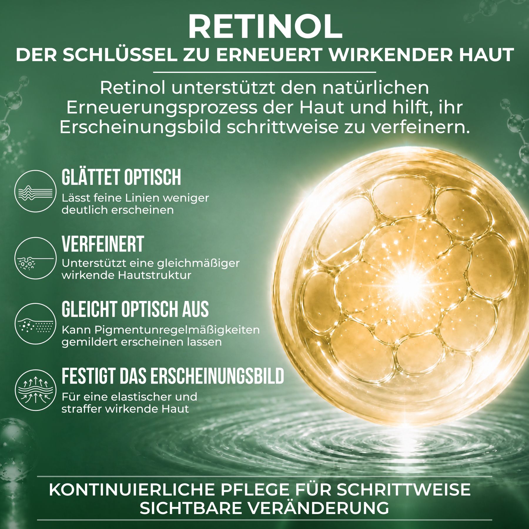 P-beauty Gesichtsserum Retinol Serum  Hyaluronsäure Vitamin B5 C E