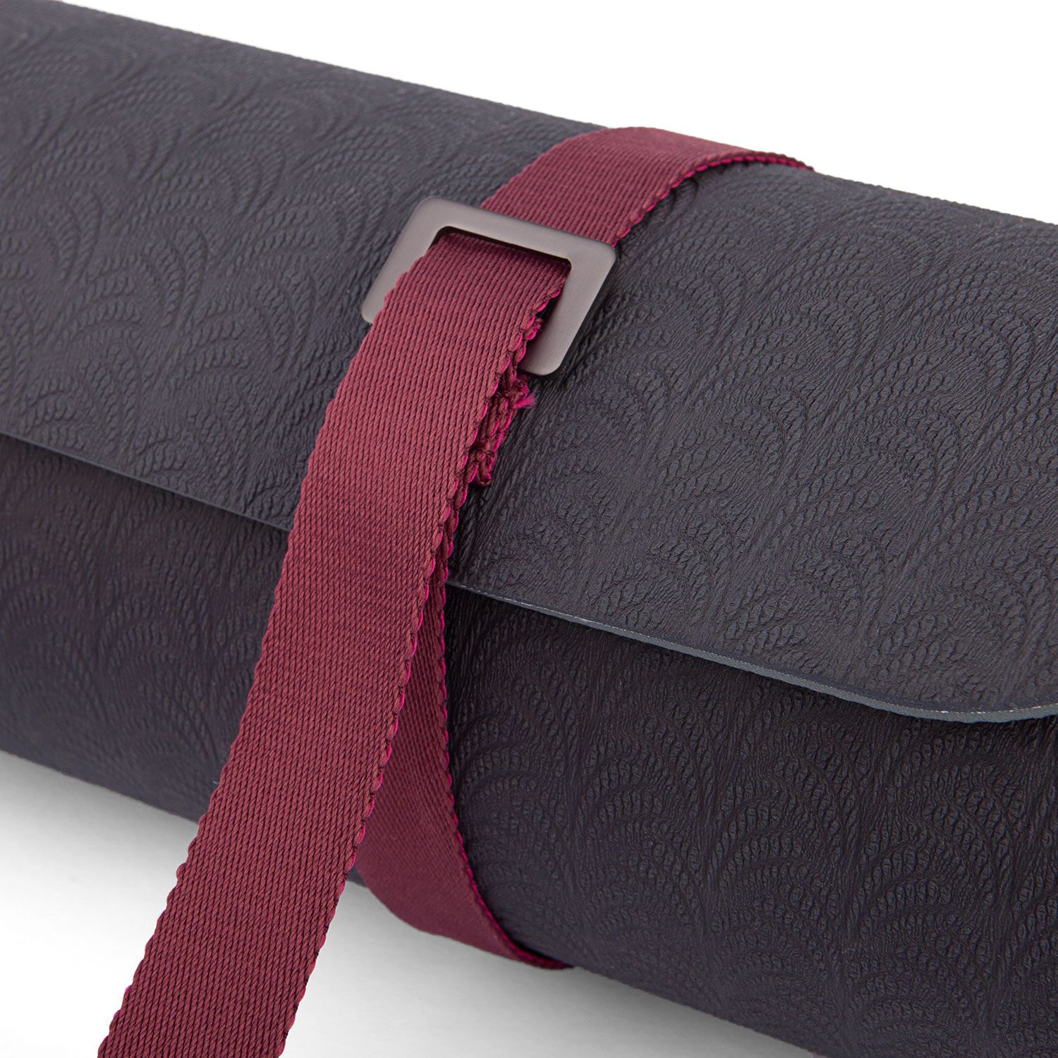bodhi Zweifarbiger Yogamatten-Tragegurt, aubergine/berry