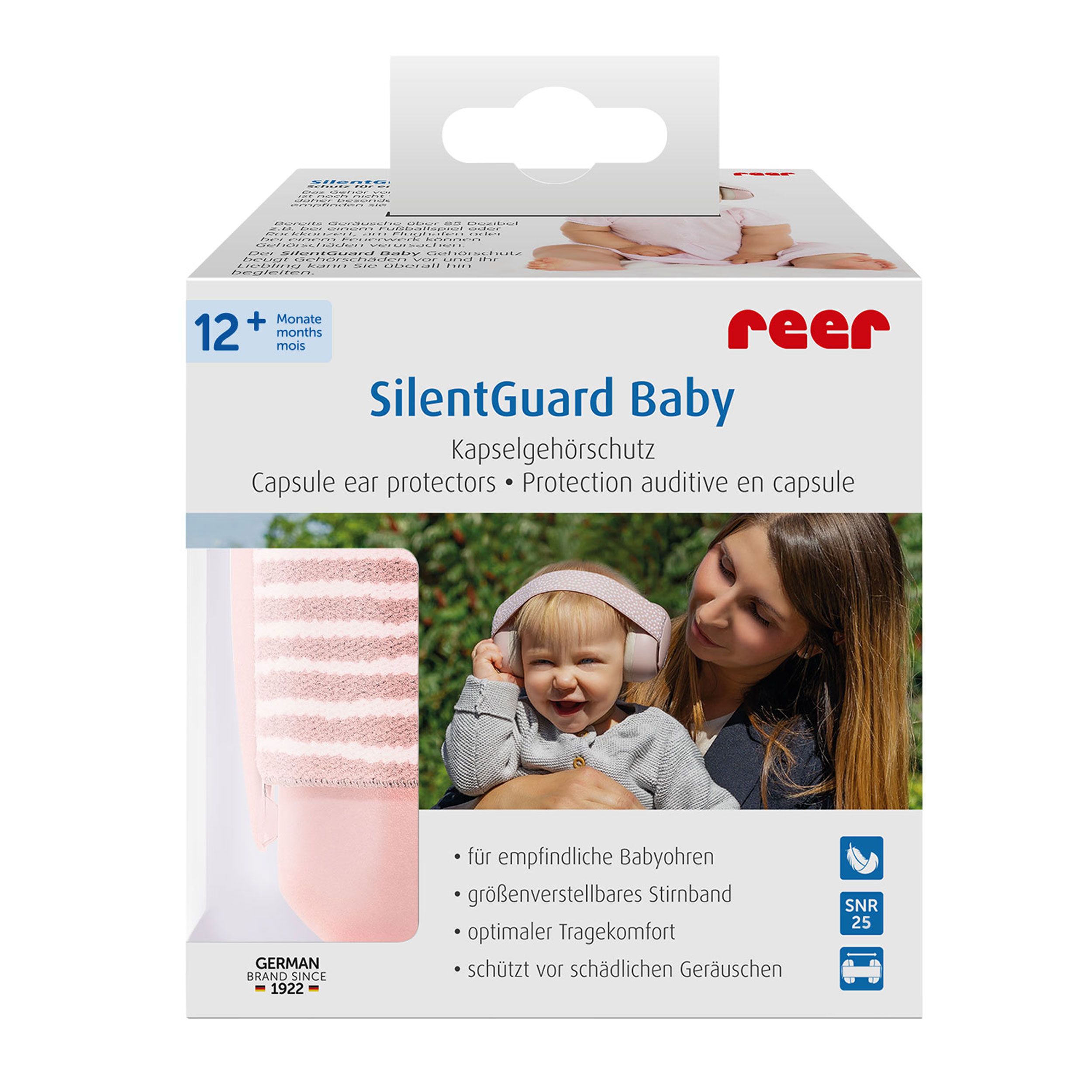 reer SilentGuard Baby Kapselgehörschutz, Rosa