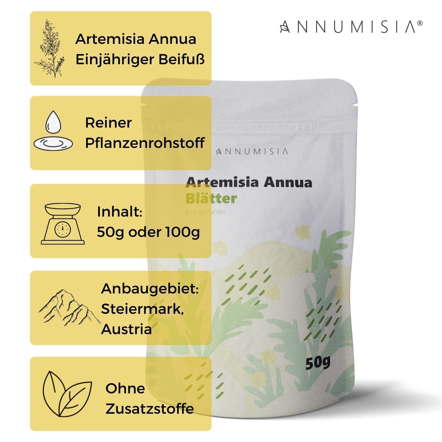 Artemisia Annua Extrakt Pulver I 100g I SCHEUNENGUT® - Scheunengut