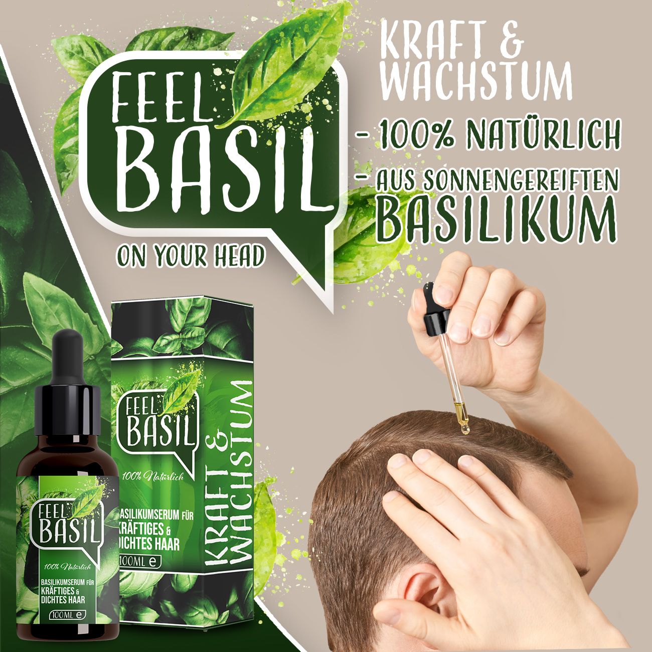 Adema Natural® | Feel Basil | Haarwachstum Serum