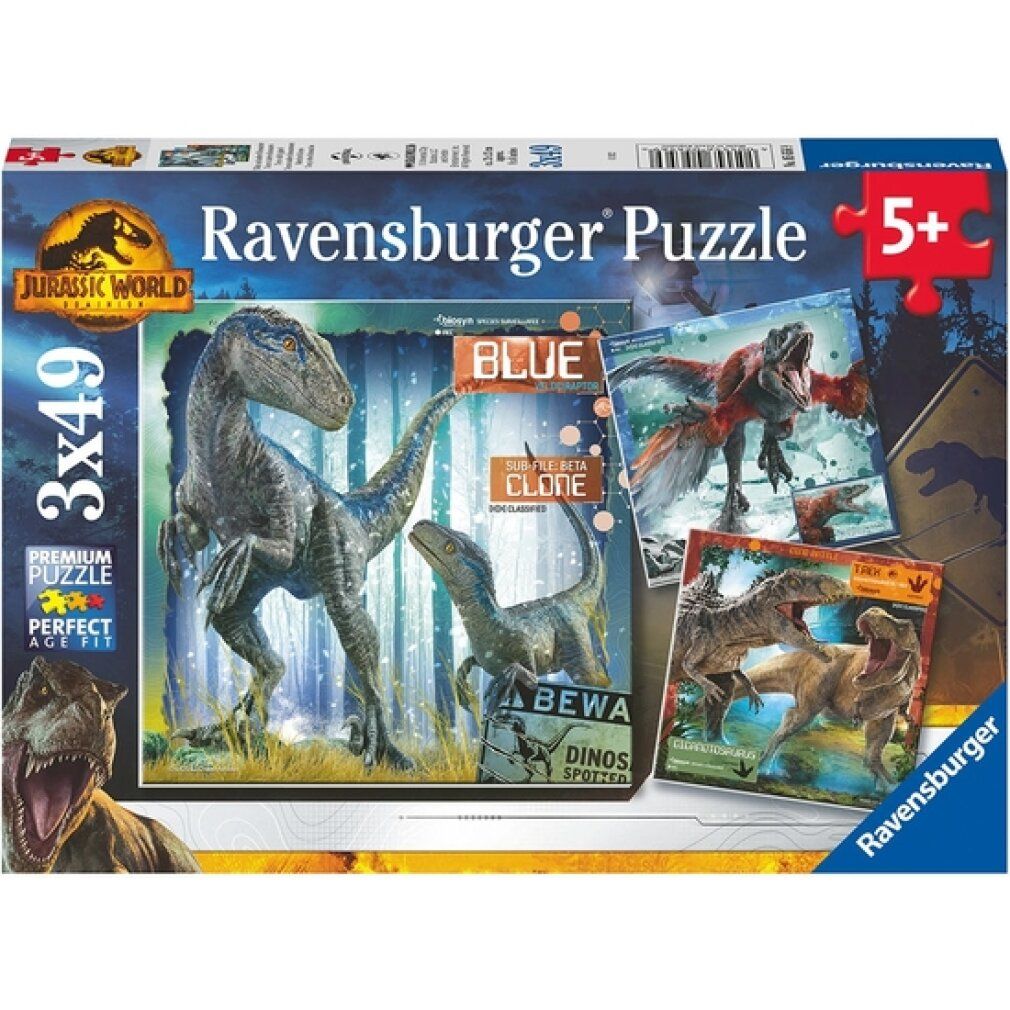 Jurassic World Puzzle 3x49tlg.