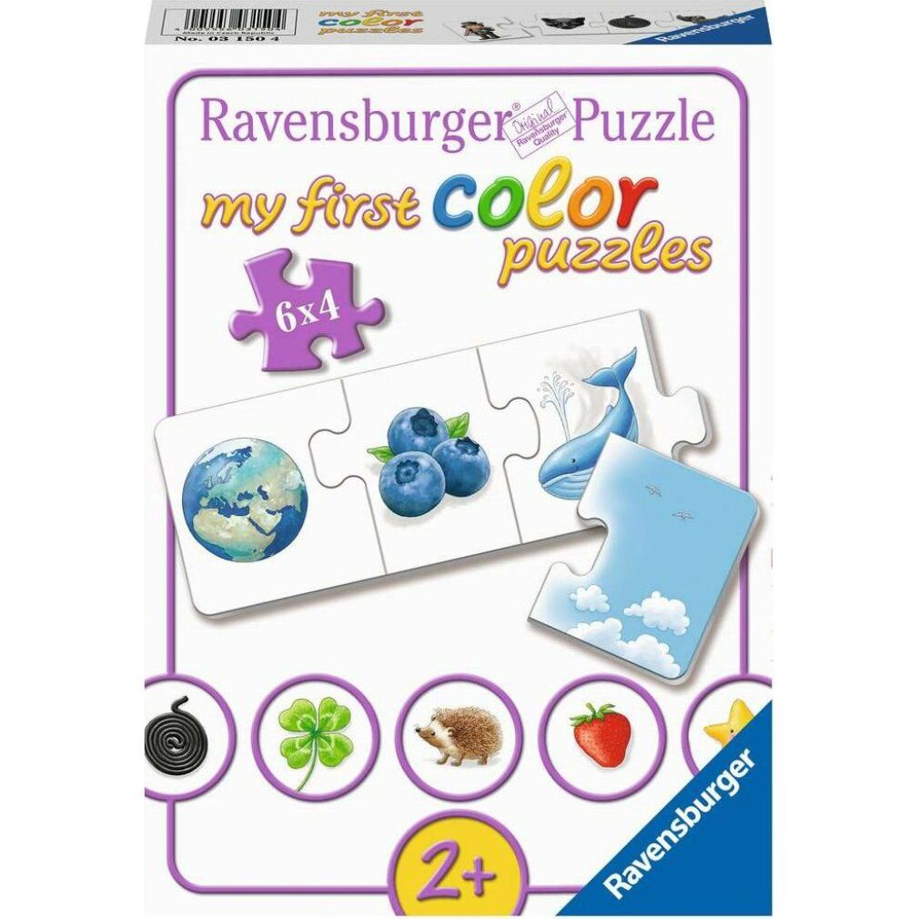il mio primo puzzle a colori: impara i colori (6x 4 pezzi)