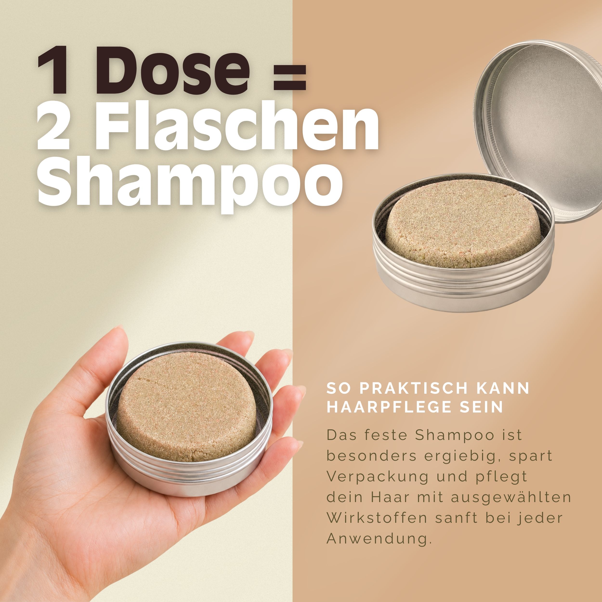 VitalizeNature Earth's Dew Shampoo Bar – Für trockenes Haar mit Rizinusöl