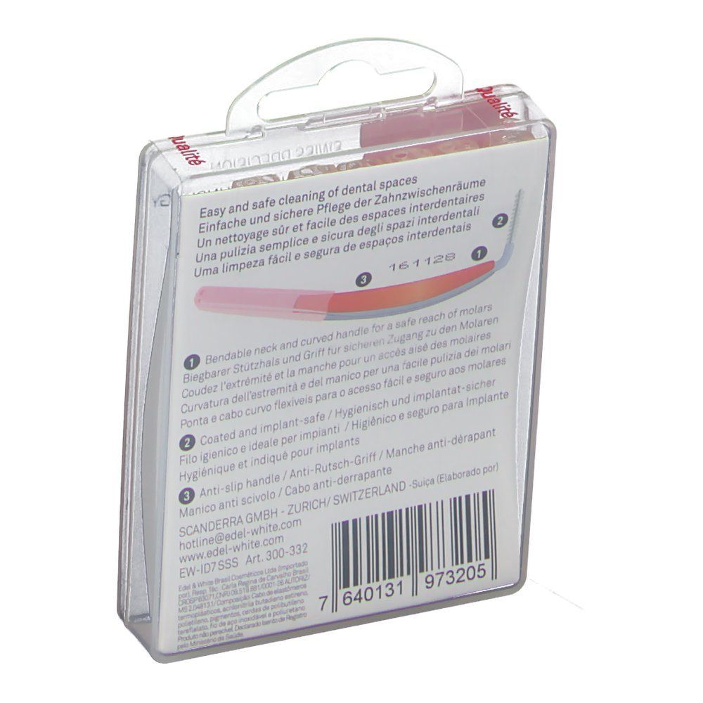Edel white Pro Interdentalbürsten 0,45 mm / 2 mm