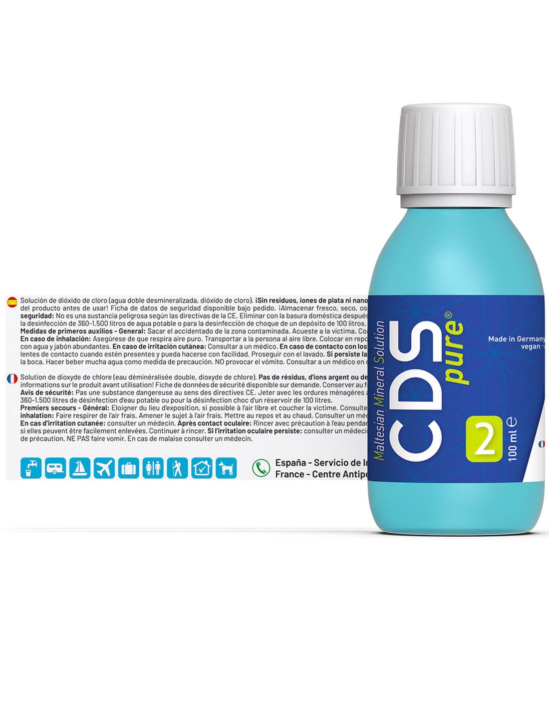 AQUARIUS pro life CDSpure CDS/CDL ChlordioxidLösung 100 ml Shop