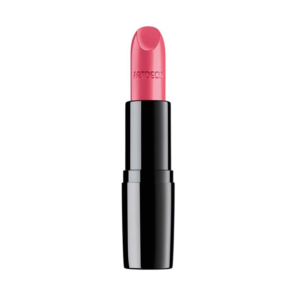 Artdeco Perfect Color Lipstick in einem hellrosa Farbton mit schwarzem Gehäuse.