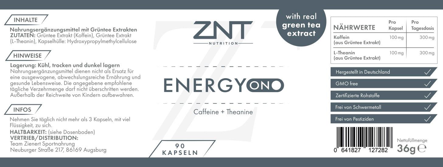 ZNT Nutrition Energy ON