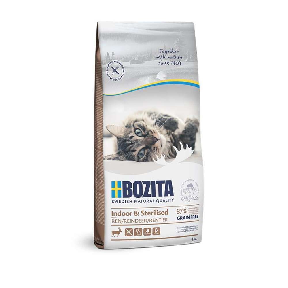 Bozita Cat - Indoor& Sterilised Grain free Reindeer 2 kg Futter