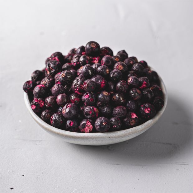 Müsli Mühle Bio schwarze Johannisbeeren gefriergetrocknet 100 g
