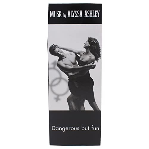 Verpackung Alyssa Ashley Musk Eau de Toilette mit Bild eines Paares.