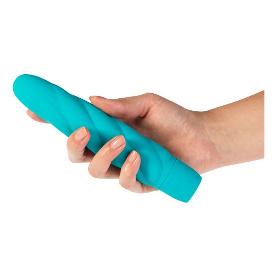 Lumunu Silikonvibrator "Twist" (türkis)