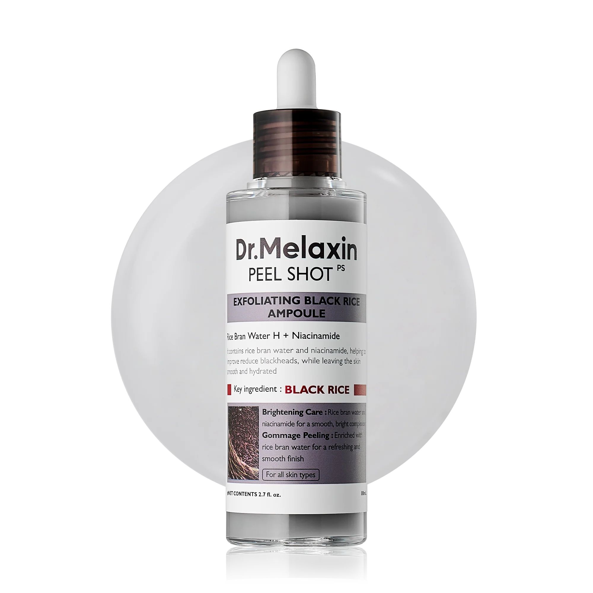 Dr.Melaxin Peel Shot Exfoliant Black Rice Ampoule