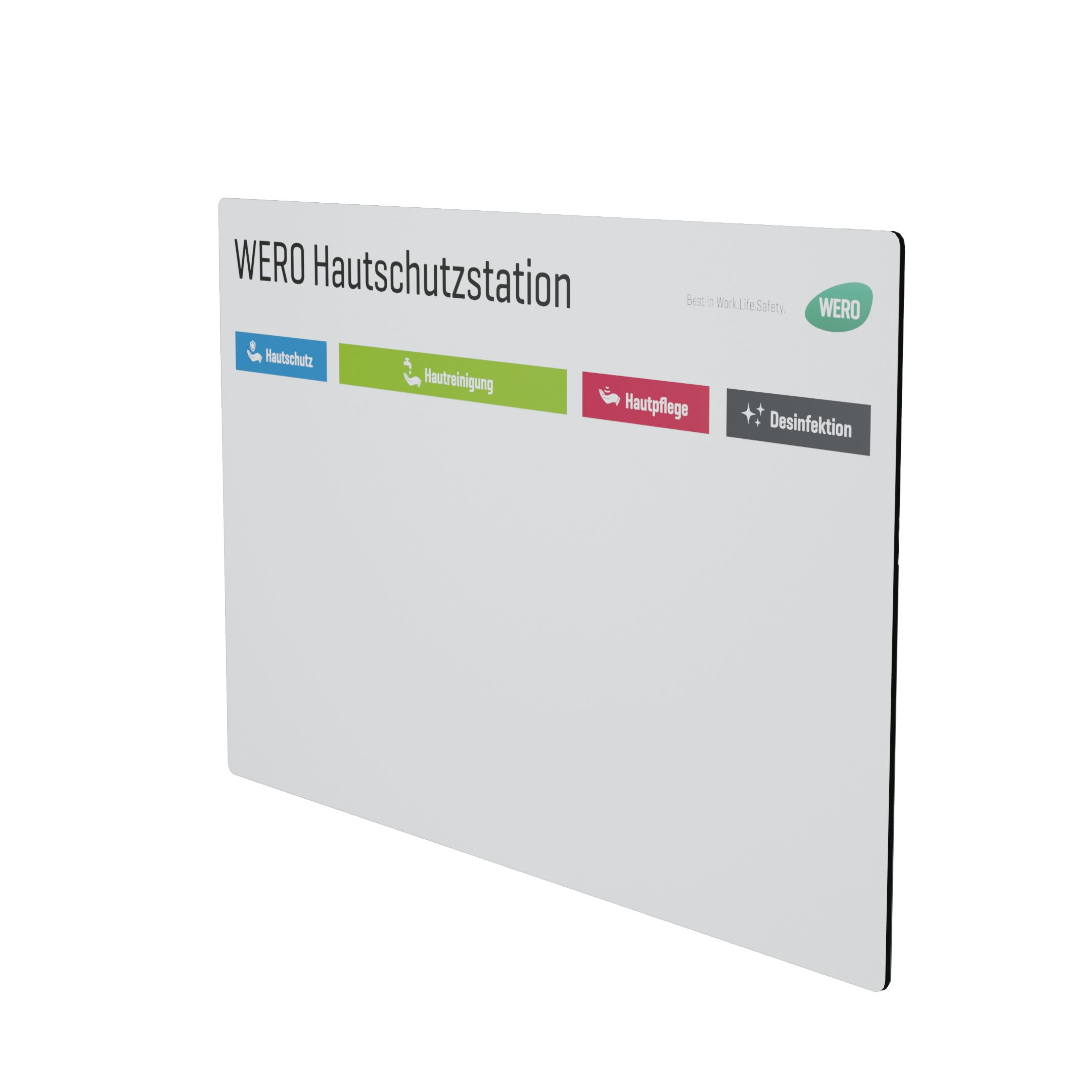 WERO Hautschutzstation für Hautschutz+Hautreinigung+Hautreinigung+Hautpflege+Händedesinfektion