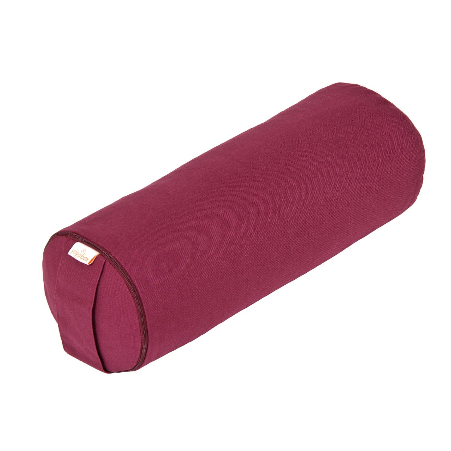 yogabox Yoga Mini Bolster / Nackenrolle Basic - aubergine 38 x 15 15,0 cm 1 St
