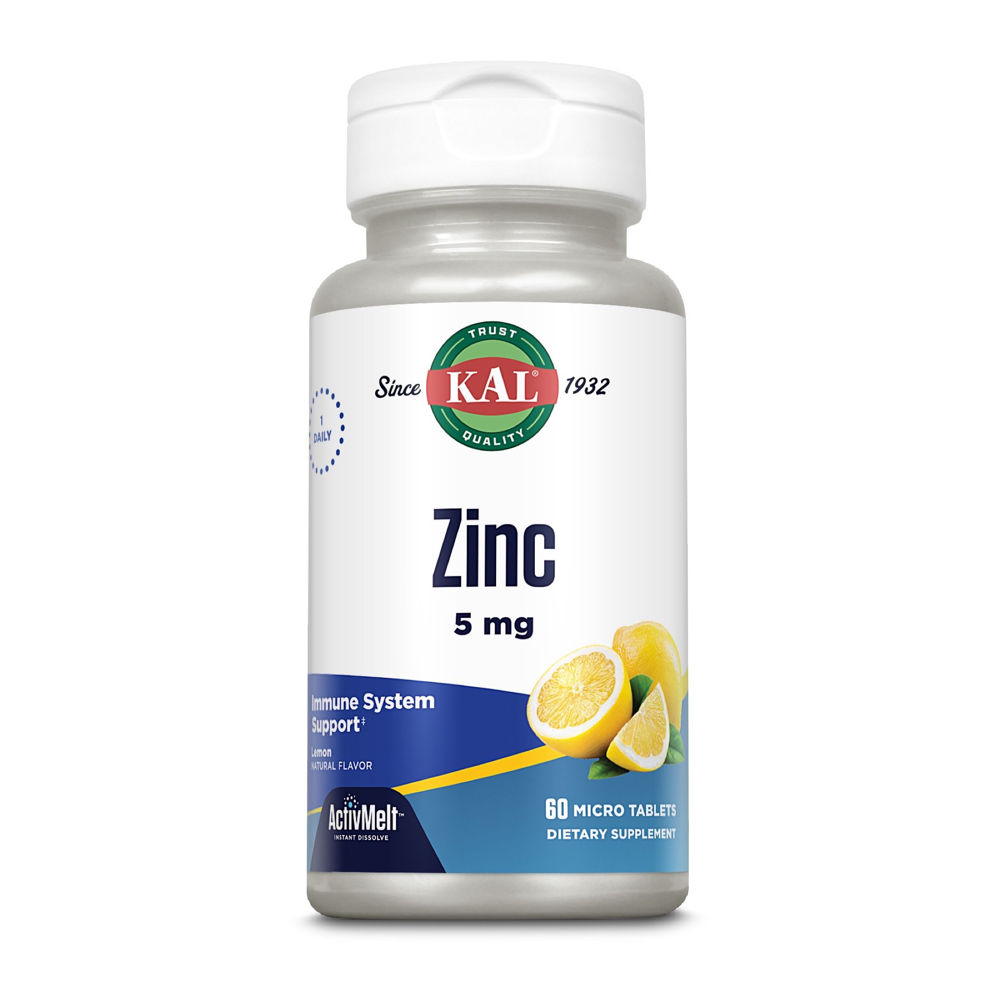 Zink 5 mg ActivMelt KAL Sublingualtabletten 60 St