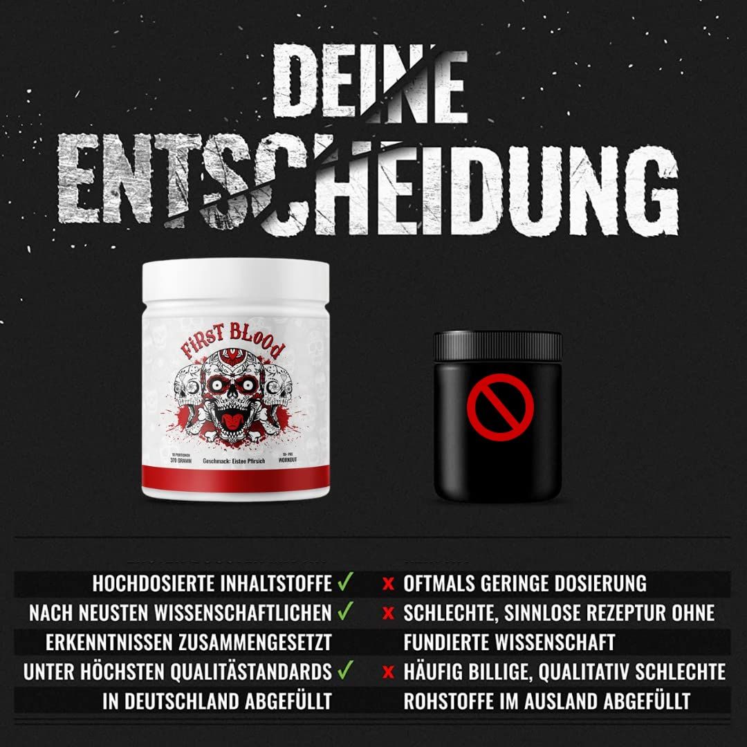 Gym Nutrition First Blood 2 Pre Workout Booster Pulver