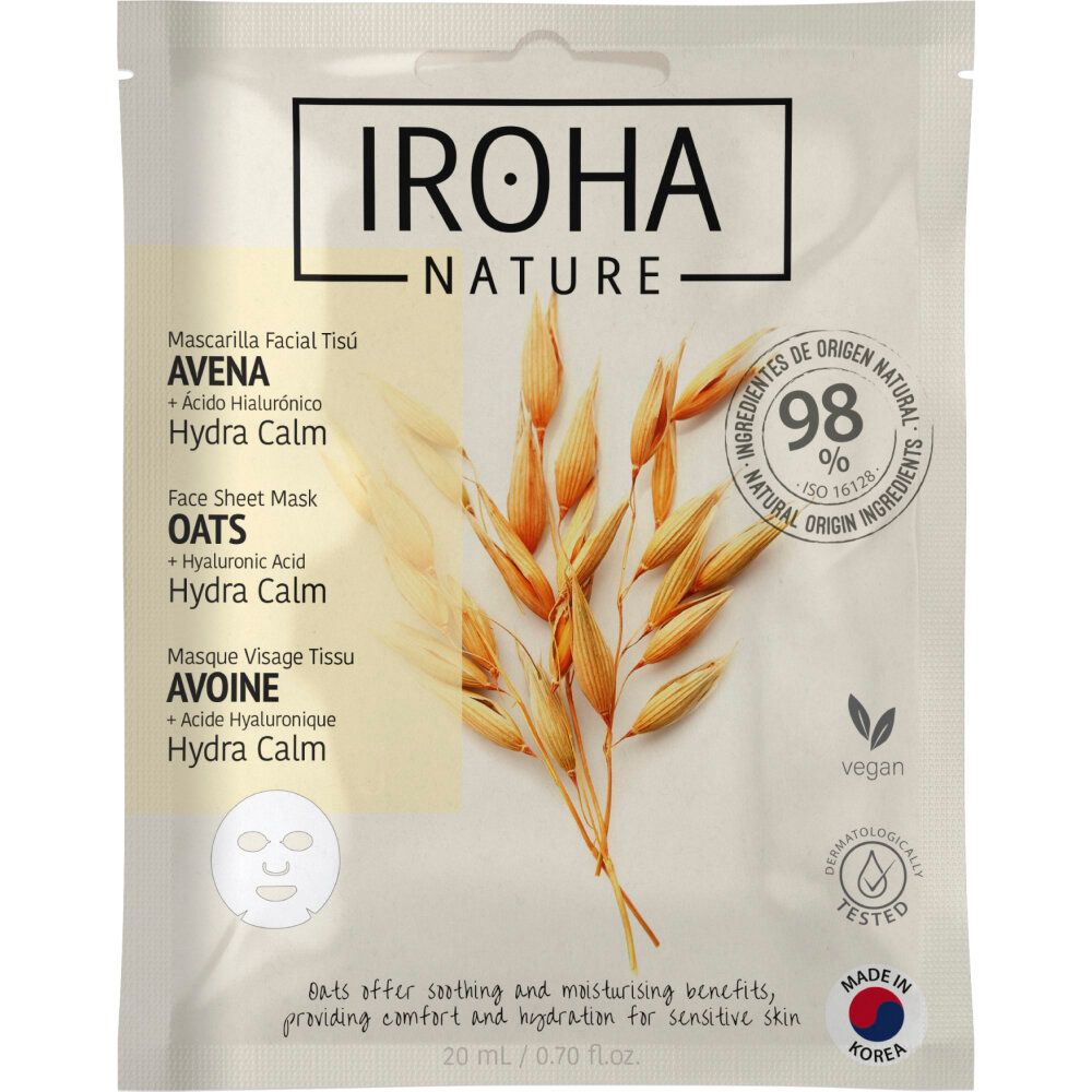 Iroha Oats Hydra Calm Mask Gesichtsmaske 1 St