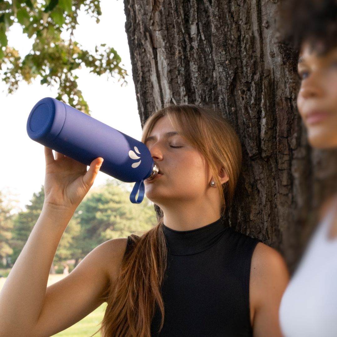 LiqVits isolierte Trinkflasche Grün