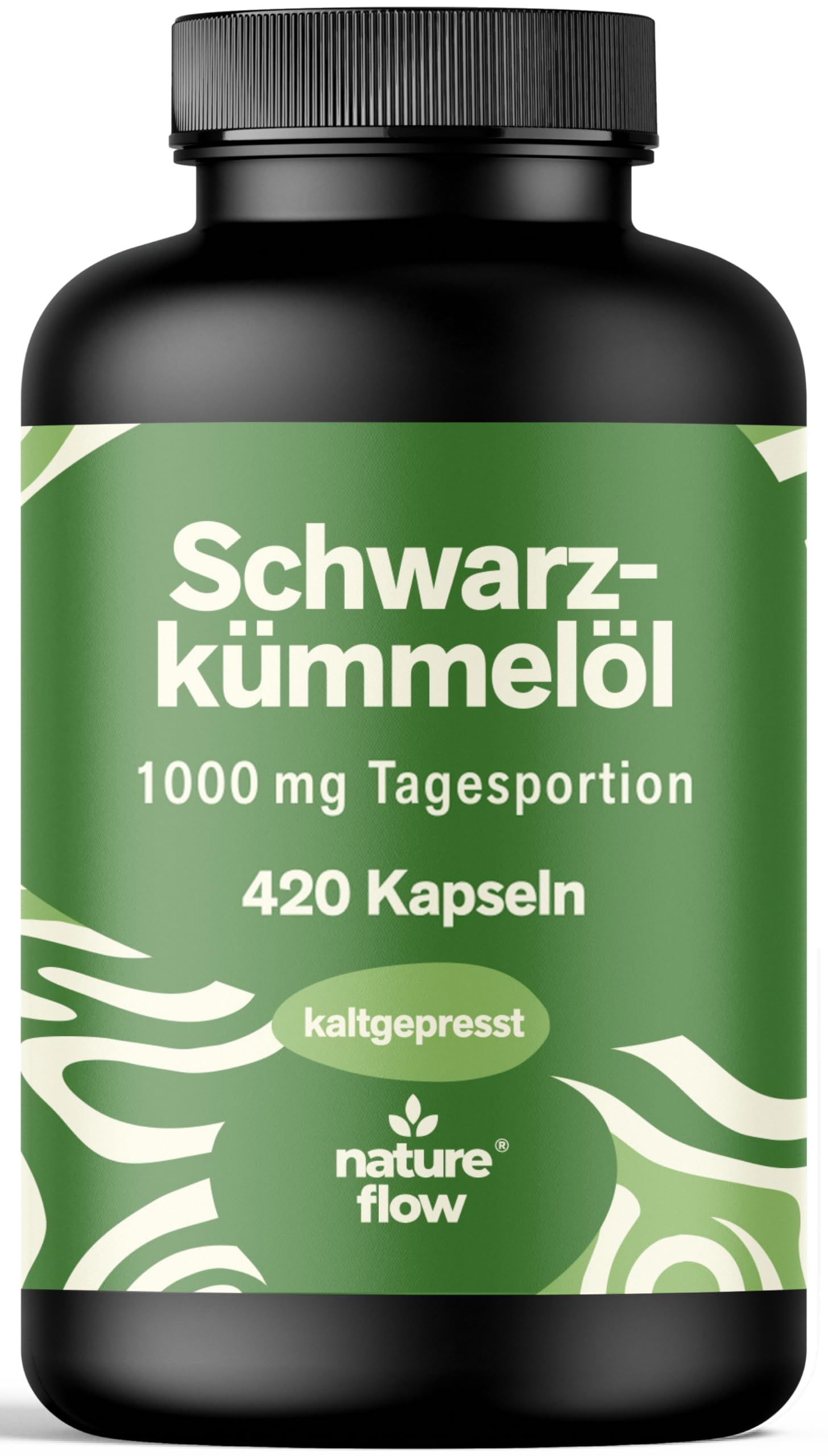 Schwarzkümmelöl Hochdosiert - 420 Kapseln - 7 Monate Vorrat - Nature Flow