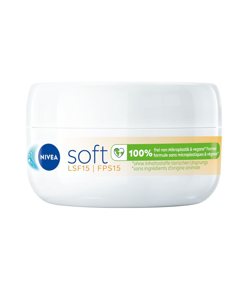 NIVEA Soft Erfrischende Feuchtigkeitscreme mit Sonnenschutz LSF 15