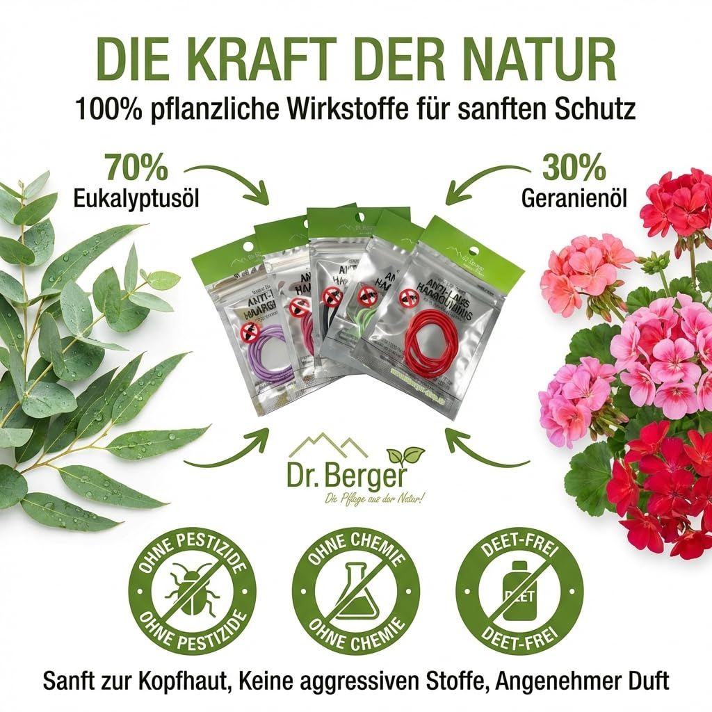 Anti-Laus Haargummis gegen Kopfläuse