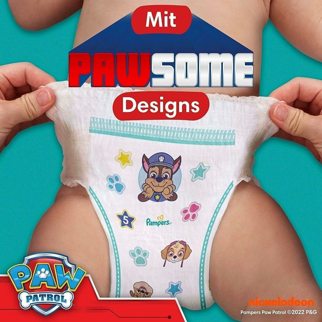 Pampers Baby-Dry Pants Paw Patrol Limited Edition Größe 5, 160 Windeln, 12kg - 17kg