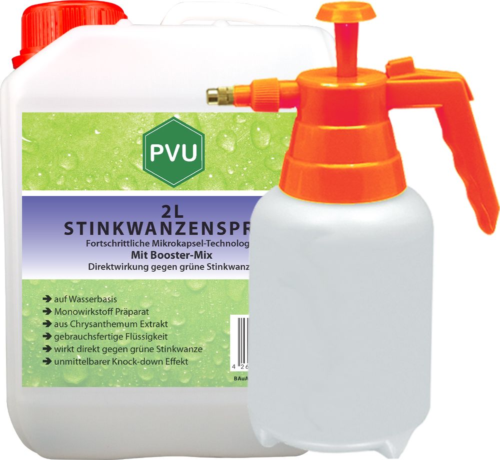 PVU Wanzenspray mit 2L Drucksprüher 2 l Flüssigkeit