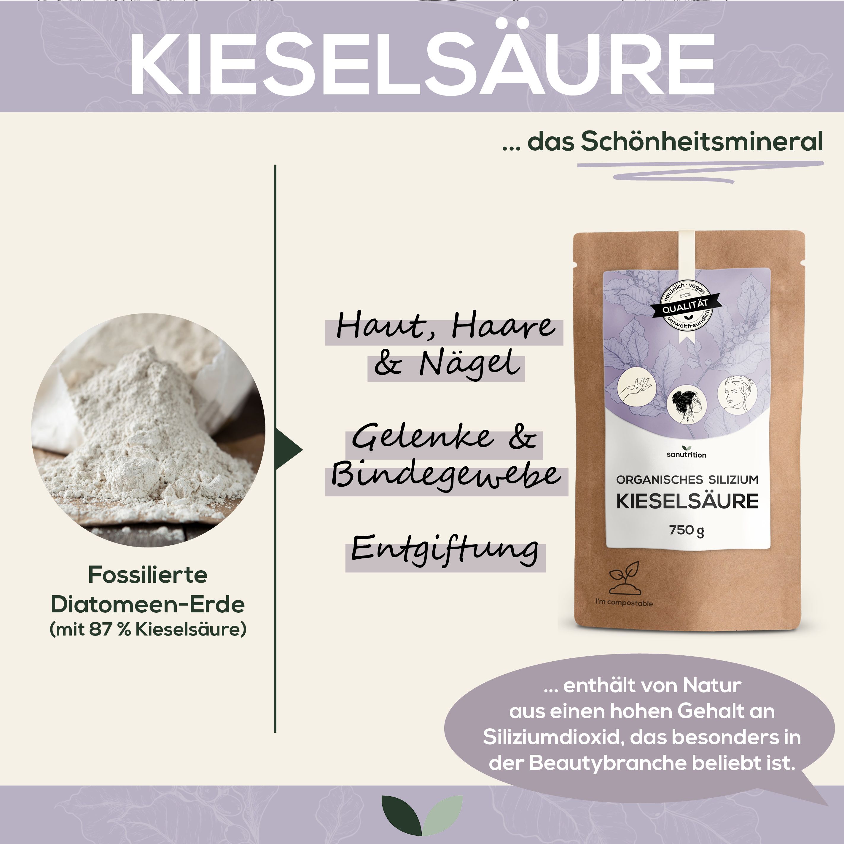 Sanutrition® - reine Kieselsäure