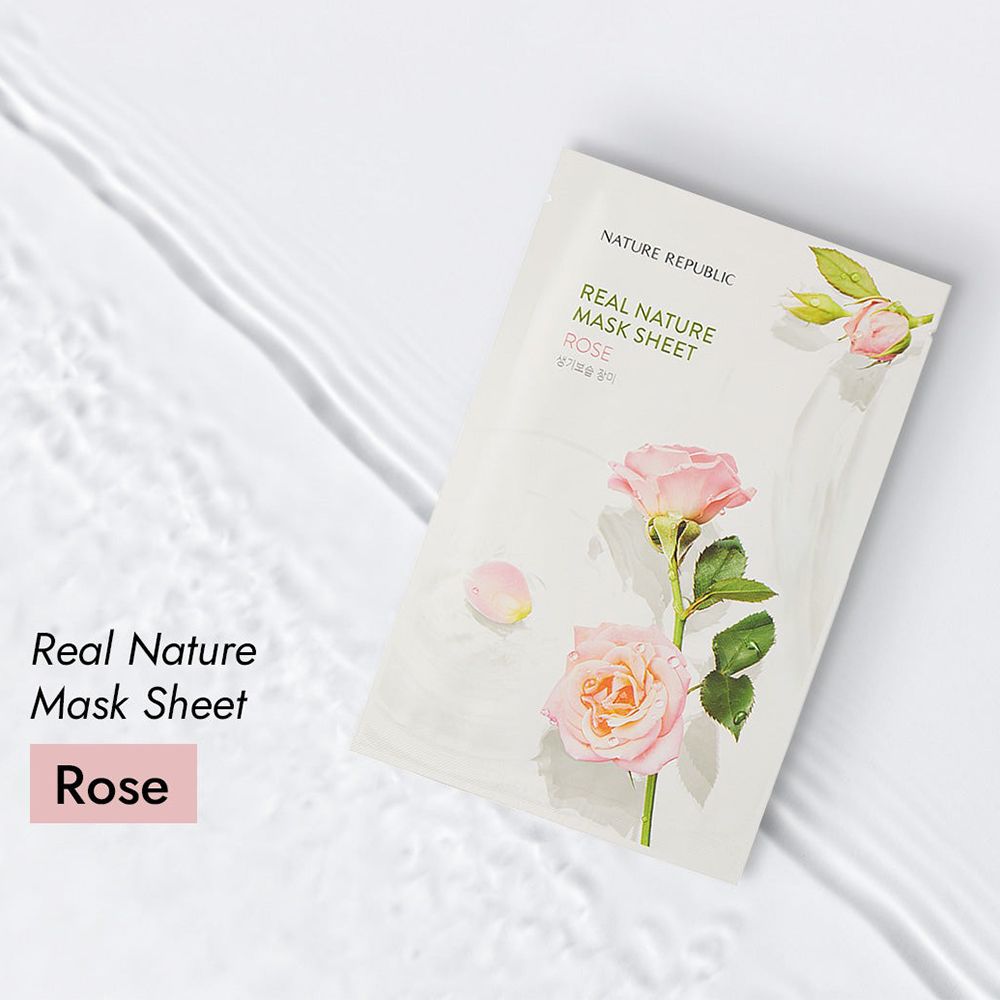 NATURE REPUBLIC Real Nature Rose Sheet Face mask